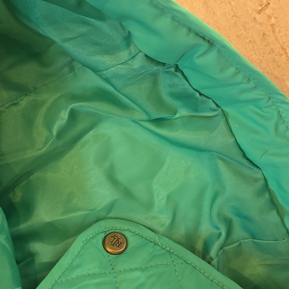 New Lauren Ralph Lauren Sunset Green Quilted Jacket - Picture 8 of 15
